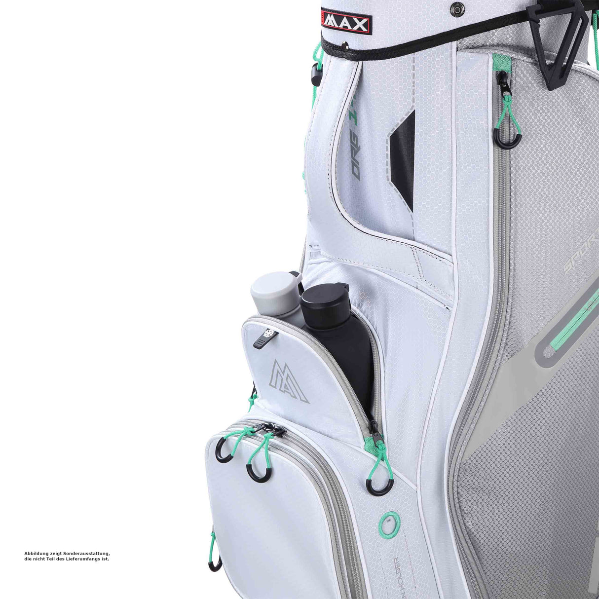 Big Max Terra Sport Damen Cartbag / Golfbag, Weiß / Silbergrau / Mintgrün - Golflaedchen.de
