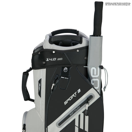 Big Max Dri Lite Sport 3 Waterproof Cartbag, Schwarz / Taupe - Golflaedchen.de