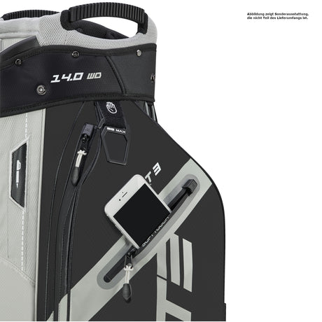 Big Max Dri Lite Sport 3 Waterproof Cartbag, Schwarz / Taupe - Golflaedchen.de