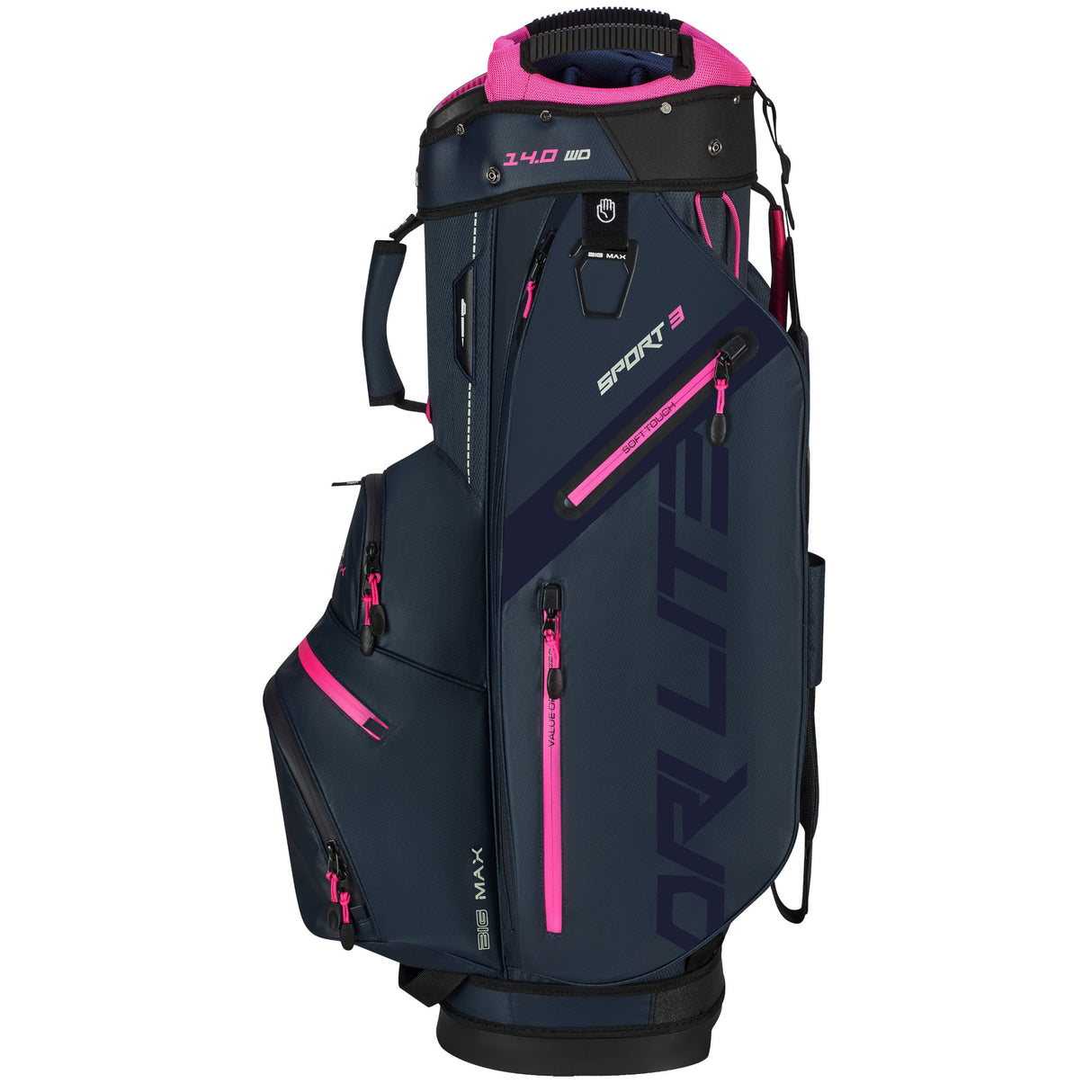 Big Max Dri Lite Sport 3 Waterproof Damen Cartbag, Blau / Fuchsia - Golflaedchen.de