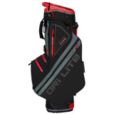 Big Max Dri Lite Hybrid Tour 2 Waterproof Standbag, Schwarz / Grau / Rot - Golflaedchen.de