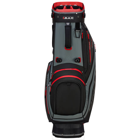 Big Max Dri Lite Hybrid Tour 2 Waterproof Standbag, Schwarz / Grau / Rot - Golflaedchen.de