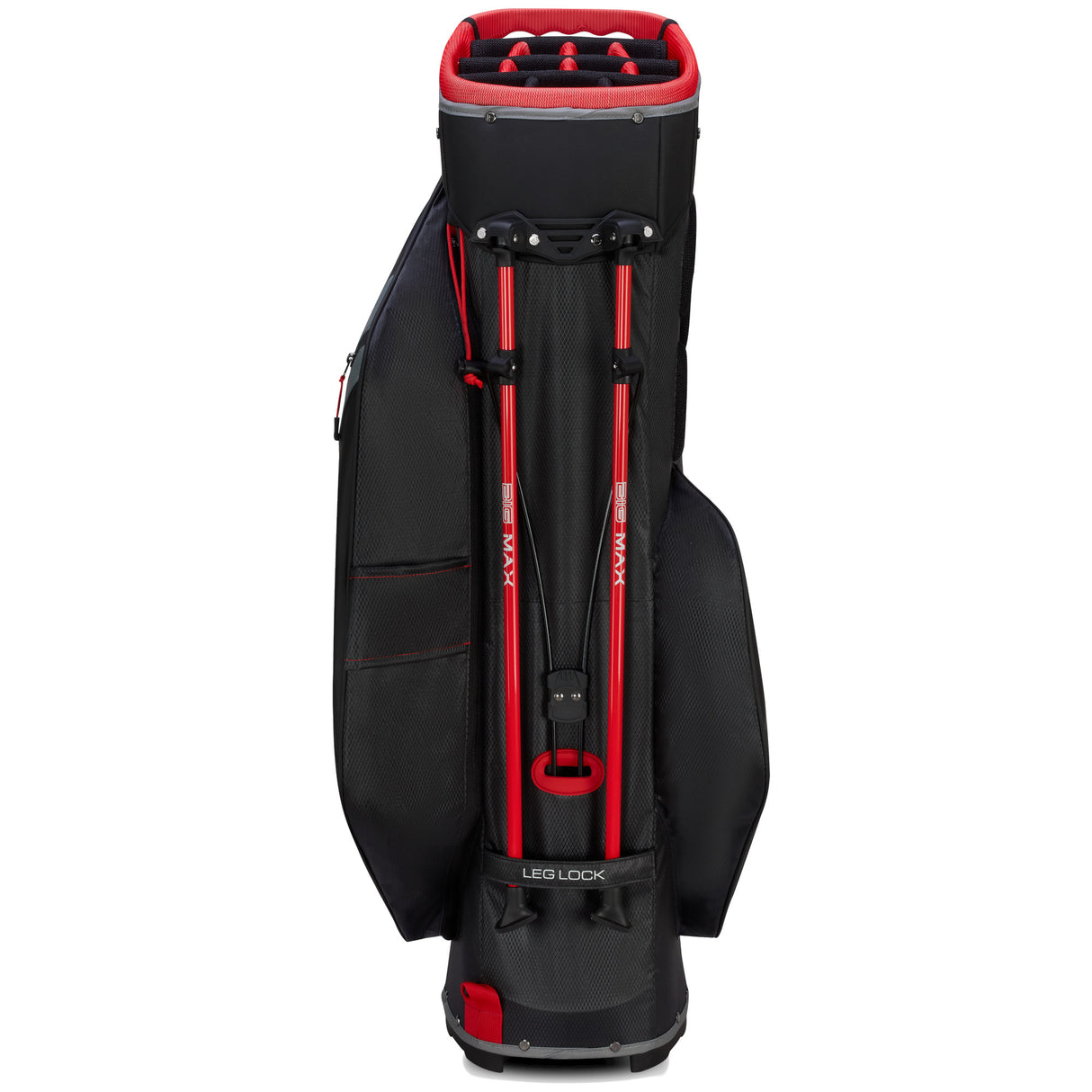 Big Max Dri Lite Hybrid Tour 2 Waterproof Standbag, Schwarz / Grau / Rot - Golflaedchen.de