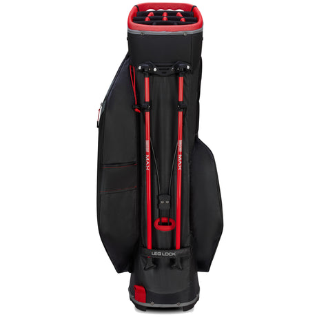 Big Max Dri Lite Hybrid Tour 2 Waterproof Standbag, Schwarz / Grau / Rot - Golflaedchen.de