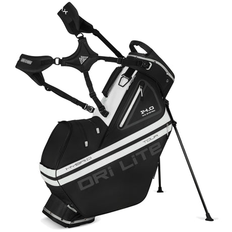 Big Max Dri Lite Hybrid Tour 2 Waterproof Standbag, Schwarz / Offwhite - Golflaedchen.de