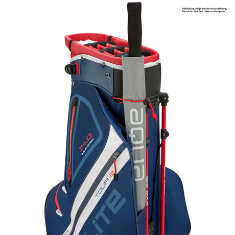 Big Max Dri Lite Hybrid Tour 2 Waterproof Standbag, Blau / Rot / Weiß - Golflaedchen.de
