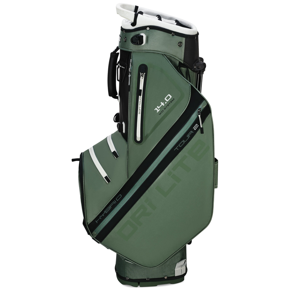 Big Max Dri Lite Hybrid Tour 2 Waterproof Standbag, Grün / Schwarz - Golflaedchen.de