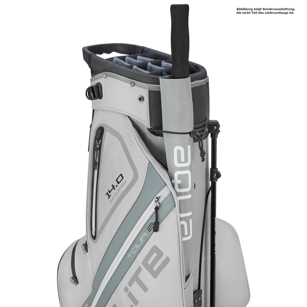 Big Max Dri Lite Hybrid Tour 2 Waterproof Standbag, Silbergrau - Golflaedchen.de