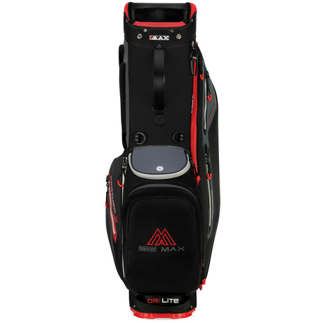 Big Max Dri Lite Feather 2 Waterproof Standbag, Schwarz / Rot - Golflaedchen.de