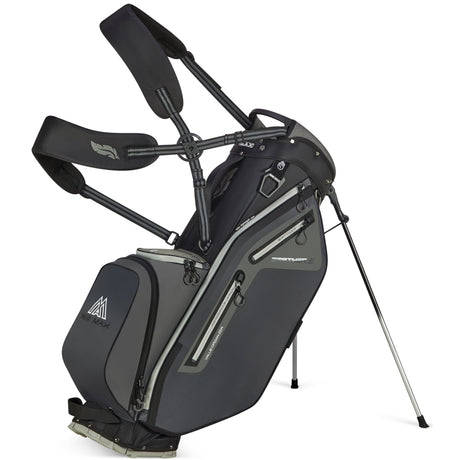 Big Max Dri Lite Feather 2 Waterproof Standbag, Grau / Schwarz - Golflaedchen.de