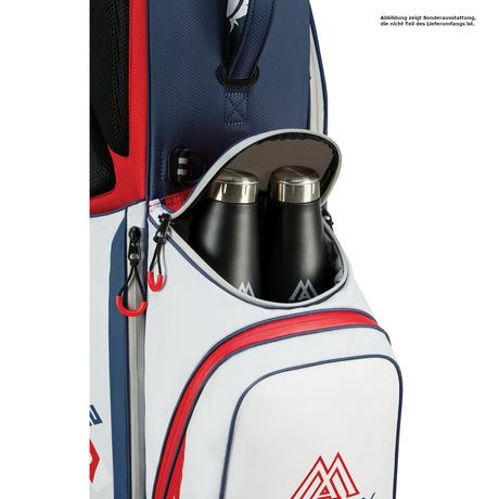 Big Max Dri Lite Feather 2 Waterproof Standbag, Blau / Rot / Weiß - Golflaedchen.de