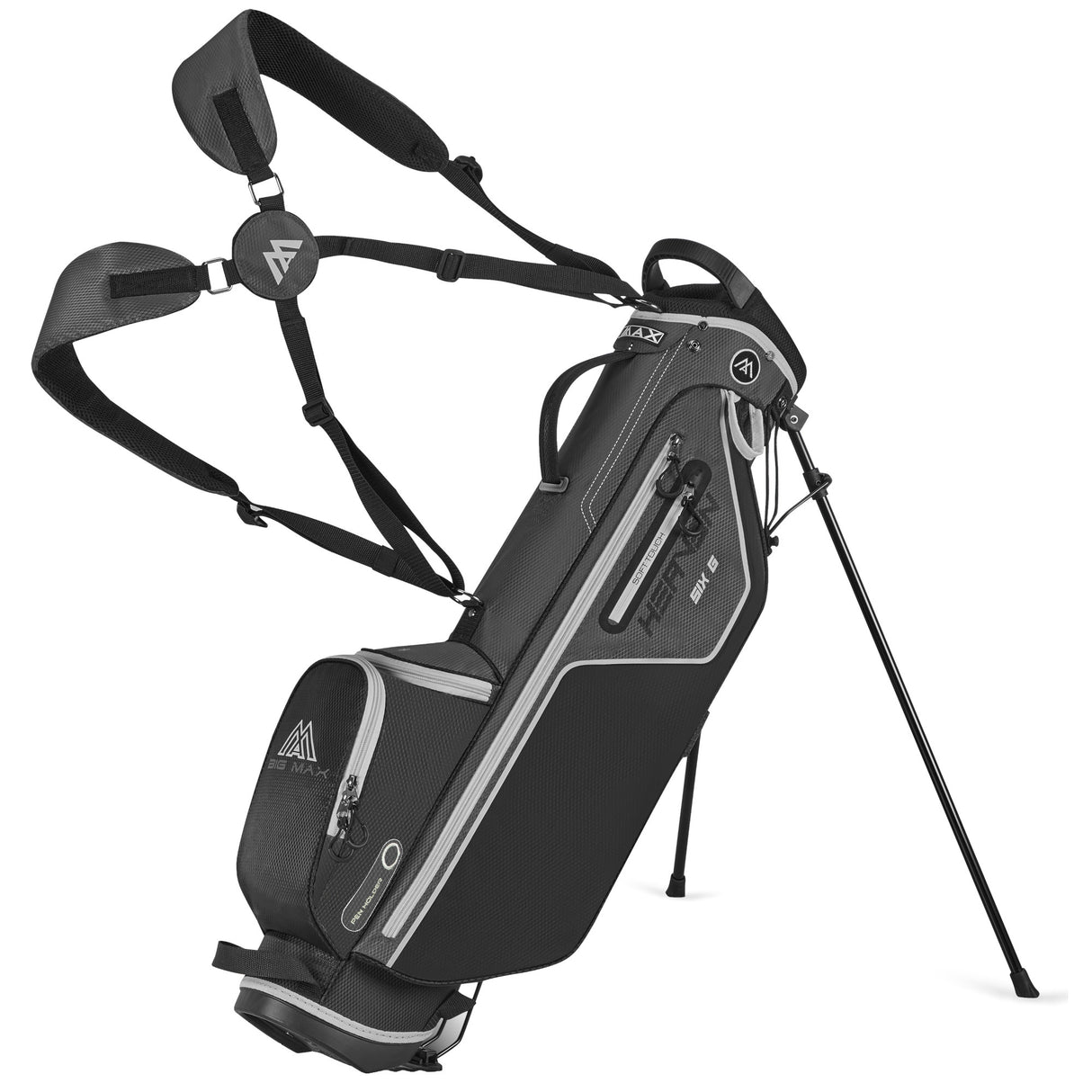 Big Max Heaven SIX G Standbag, Grau / Schwarz - Golflaedchen.de