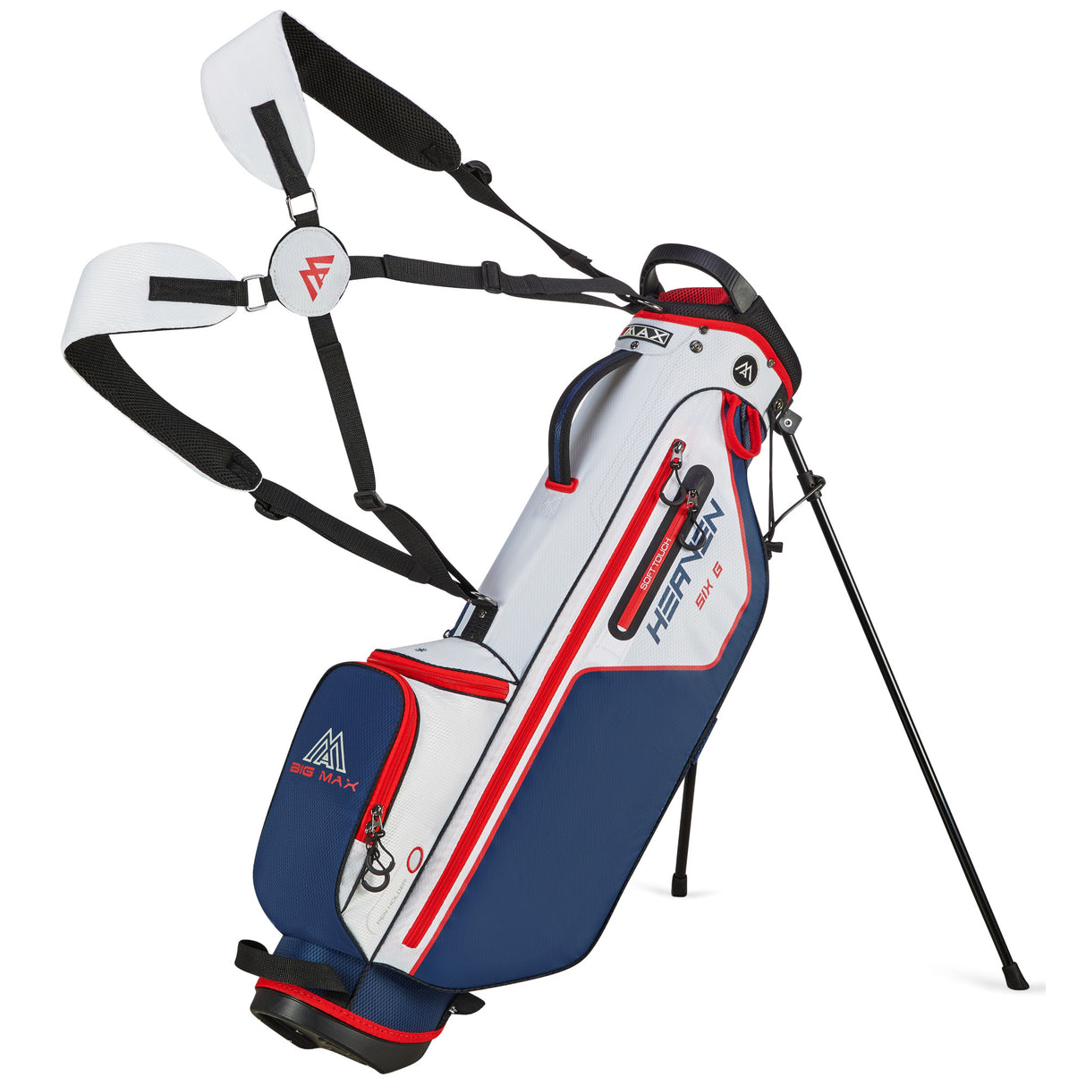 Big Max Heaven SIX G Standbag, Weiß / Navy / Rot - Golflaedchen.de