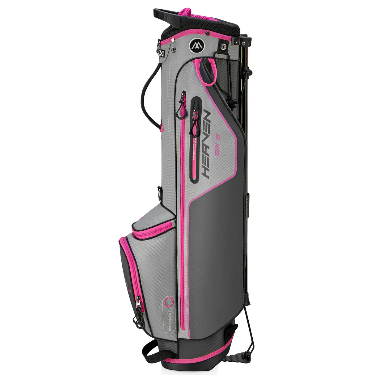 Big Max Heaven SIX G Damen Standbag, Anthrazit / Silbergrau / Fuchsia - Golflaedchen.de