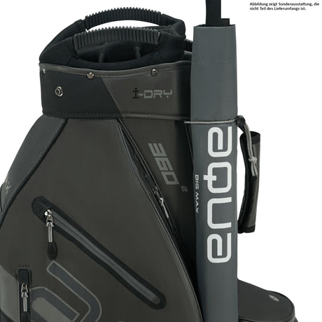 Big Max 2026 Aqua Sport 360² Waterproof Cartbag, Schwarz / Grau - Golflaedchen.de
