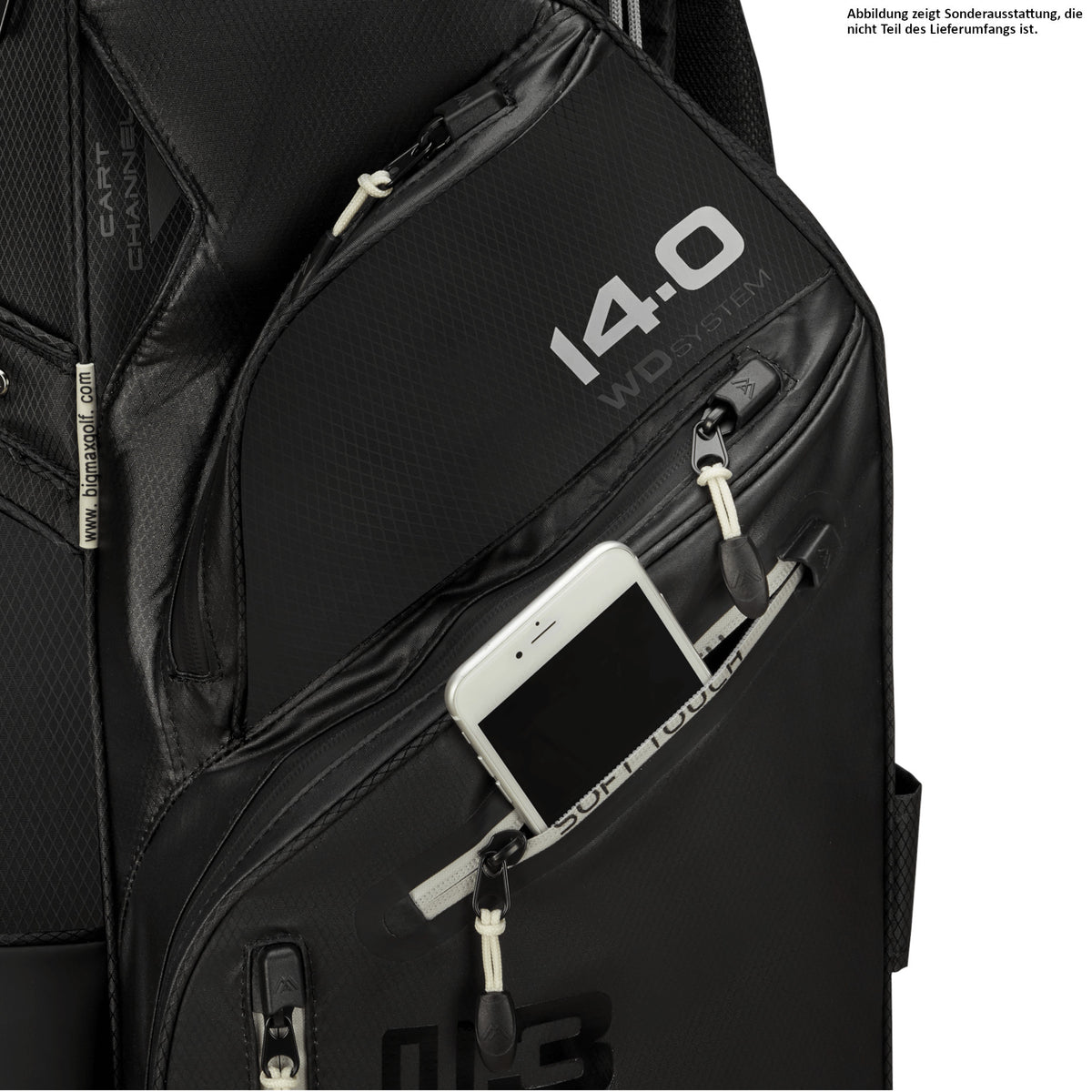 Big Max Dri Lite Silencio 3 Cartbag, Schwarz - Golflaedchen.de