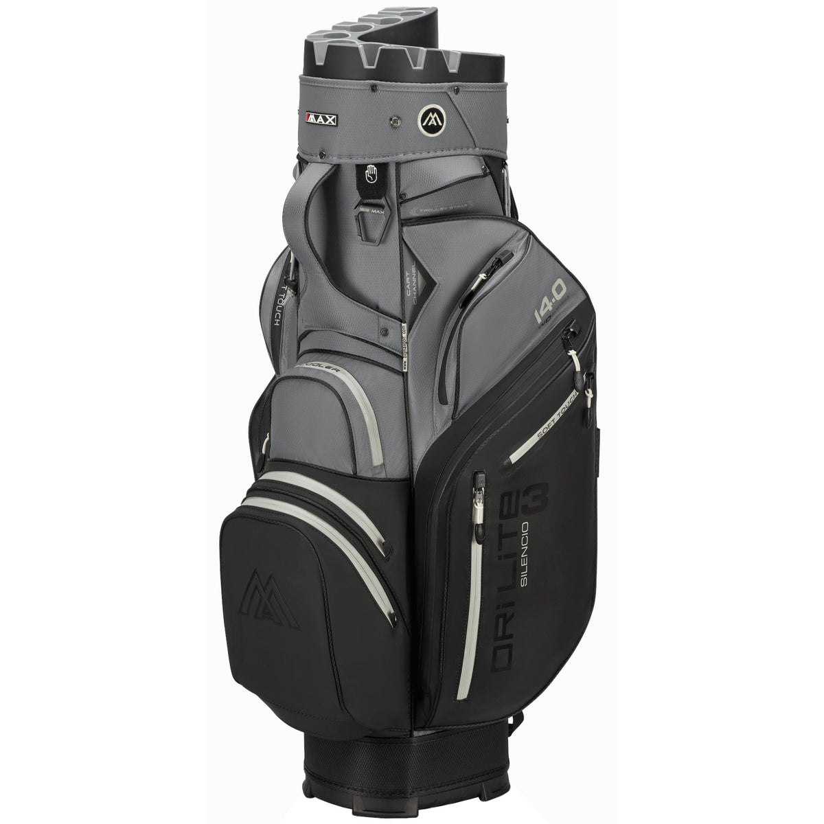 Big Max Dri Lite Silencio 3 Cartbag, Schwarz / Grau - Golflaedchen.de