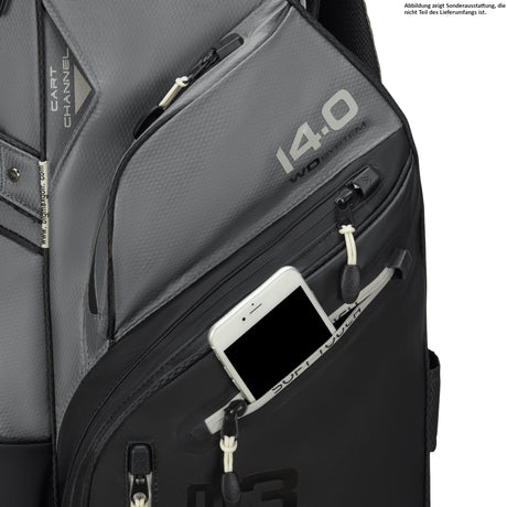 Big Max Dri Lite Silencio 3 Cartbag, Schwarz / Grau - Golflaedchen.de
