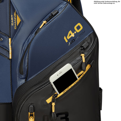 Big Max Dri Lite Silencio 3 Cartbag, Schwarz / Blau / Gelb - Golflaedchen.de