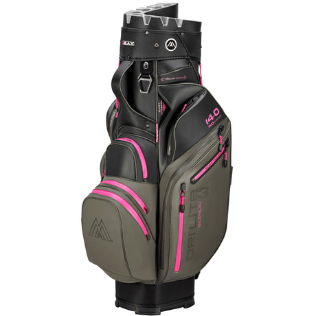 Big Max Dri Lite Silencio 3 Damen Cartbag, Schwarz / Grau / Fuchsia - Golflaedchen.de