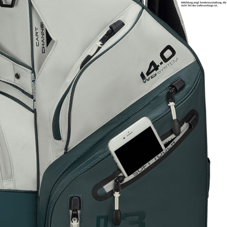 Big Max Dri Lite Silencio 3 Cartbag, Grün / Grau (Offwhite) - Golflaedchen.de