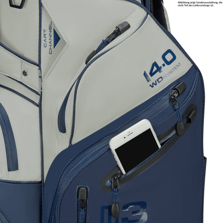 Big Max Dri Lite Silencio 3 Cartbag, Navy / Grau (Offwhite) - Golflaedchen.de