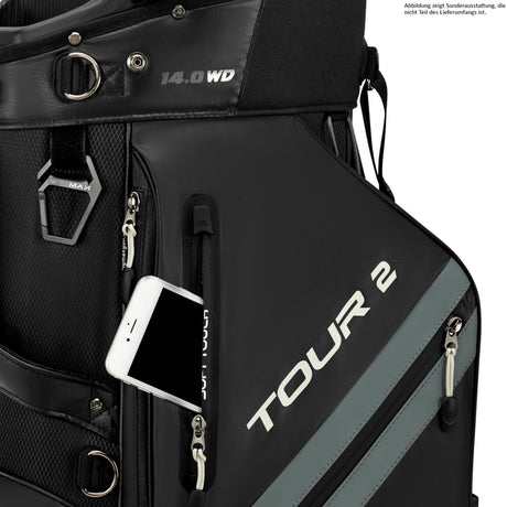Big Max Dri Lite Tour 2 Waterproof Cartbag, Schwarz - Golflaedchen.de