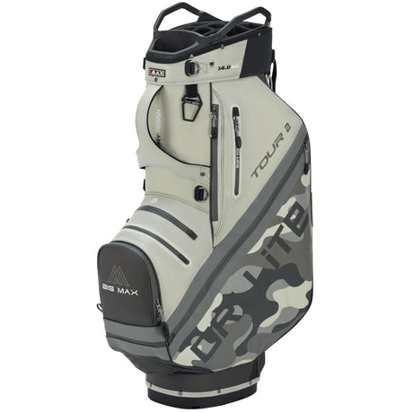 Big Max Dri Lite Tour 2 Waterproof Cartbag, Grau / Camouflage - Golflaedchen.de