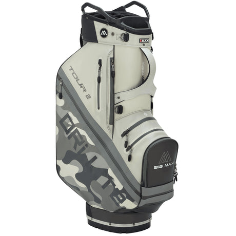 Big Max Dri Lite Tour 2 Waterproof Cartbag, Grau / Camouflage - Golflaedchen.de