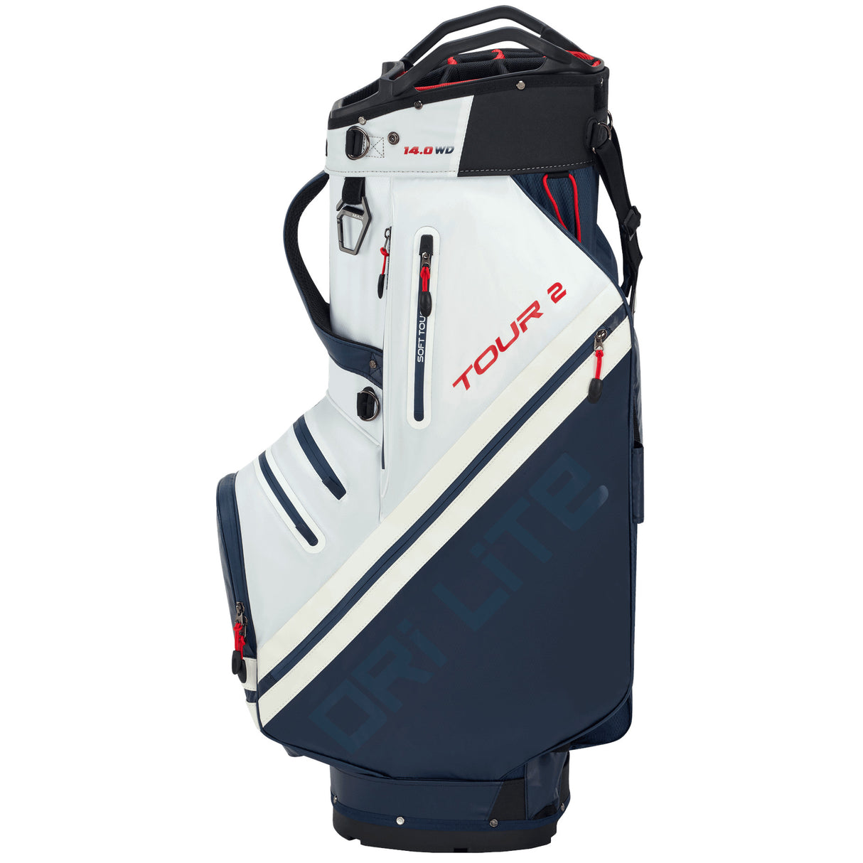 Big Max Dri Lite Tour 2 Waterproof Cartbag, Weiß / Navy - Golflaedchen.de