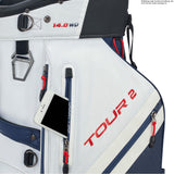Big Max Dri Lite Tour 2 Waterproof Cartbag, Weiß / Navy - Golflaedchen.de