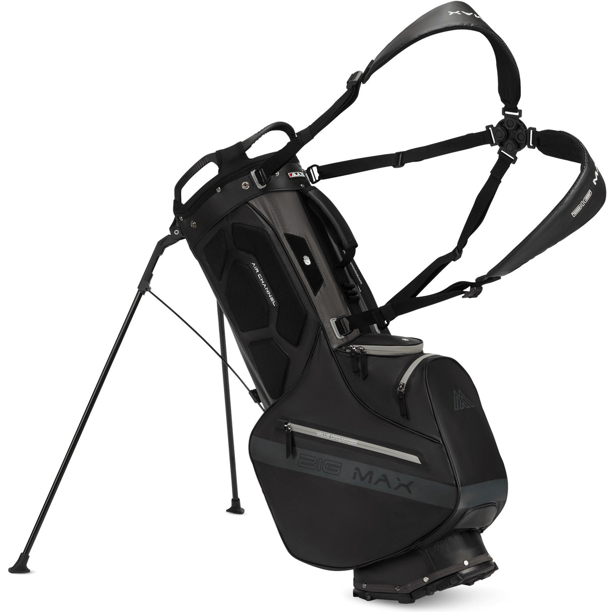 Big Max Aqua Eight H Waterproof Standbag, Schwarz / Grau - Golflaedchen.de