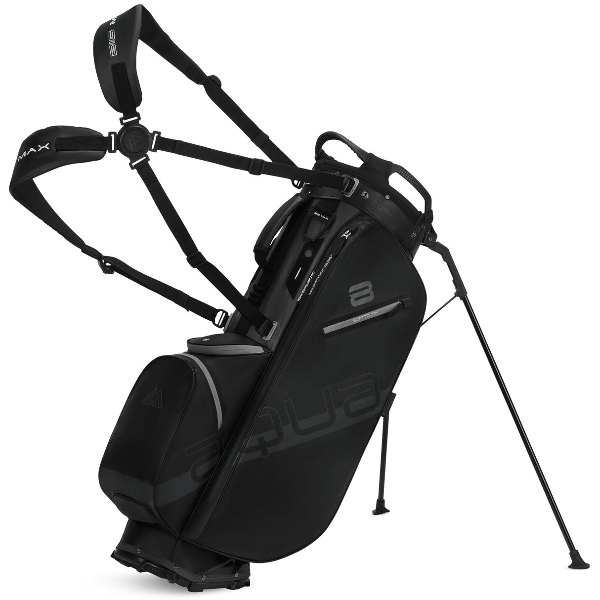 Big Max Aqua Eight H Waterproof Standbag, Schwarz / Grau - Golflaedchen.de