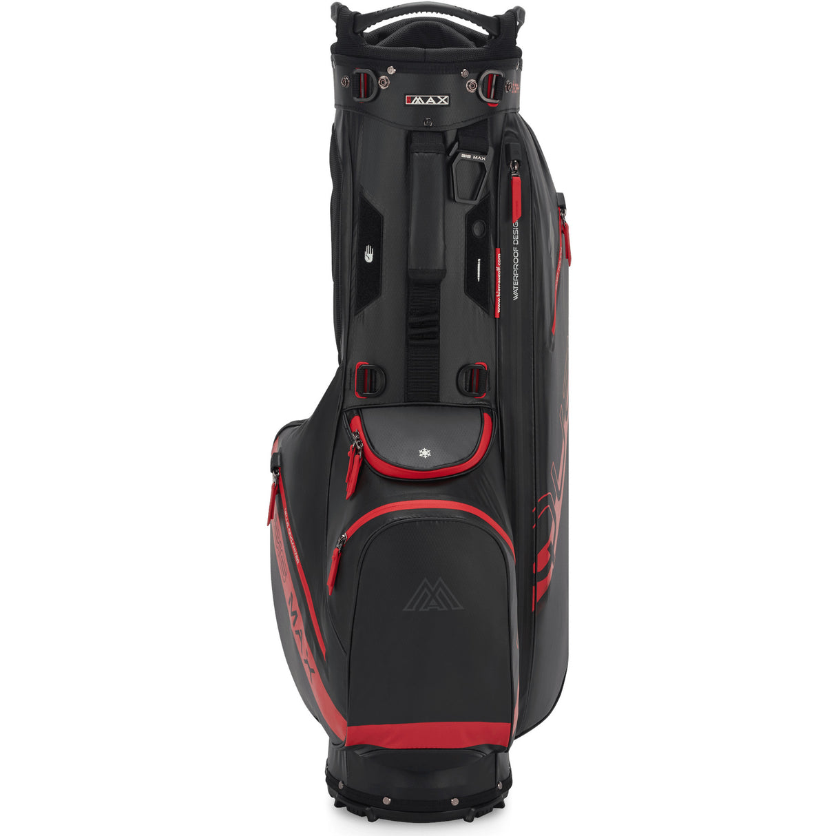 Big Max Aqua Eight H Waterproof Standbag, Schwarz / Rot - Golflaedchen.de