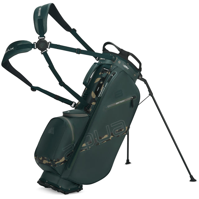 Big Max Aqua Eight H Waterproof Standbag, Grün / Camouflage - Golflaedchen.de