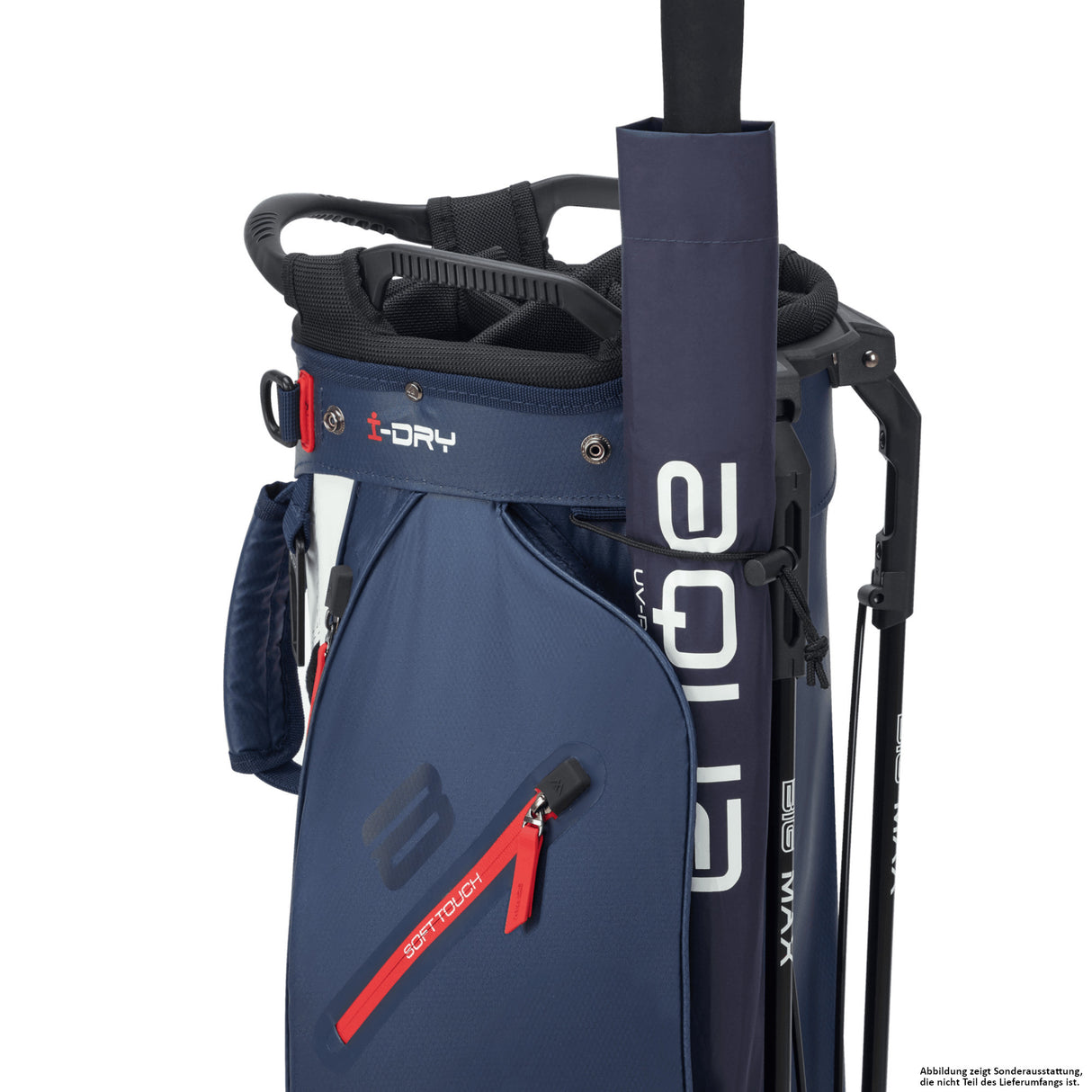 Big Max Aqua Eight H Waterproof Standbag, Navy / Weiß / Rot - Golflaedchen.de