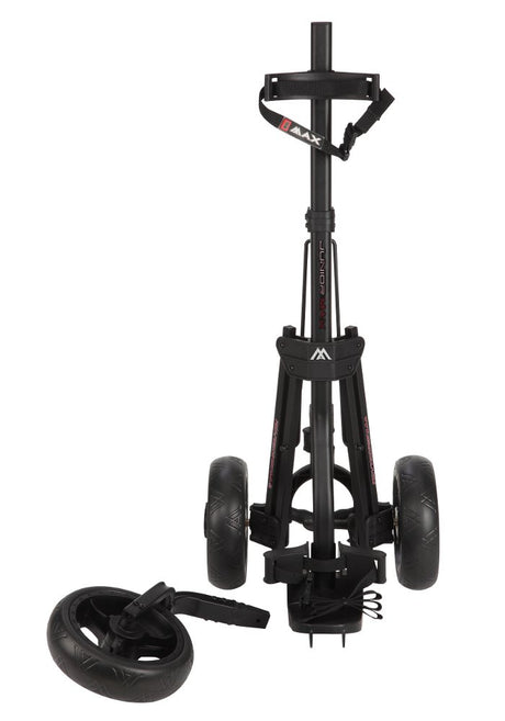 Big Max Junior 3 - Rad Kinder Golftrolley, Schwarz - Golflaedchen.de