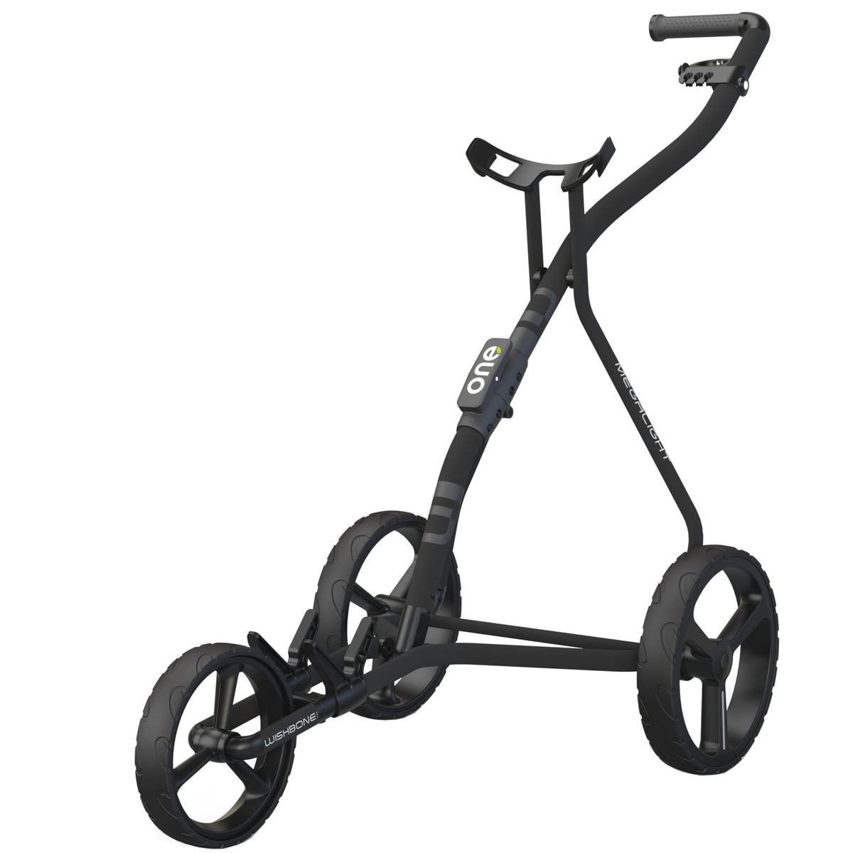 Wishbone ONE Golftrolley, Schwarz / Grau - Golflaedchen.de