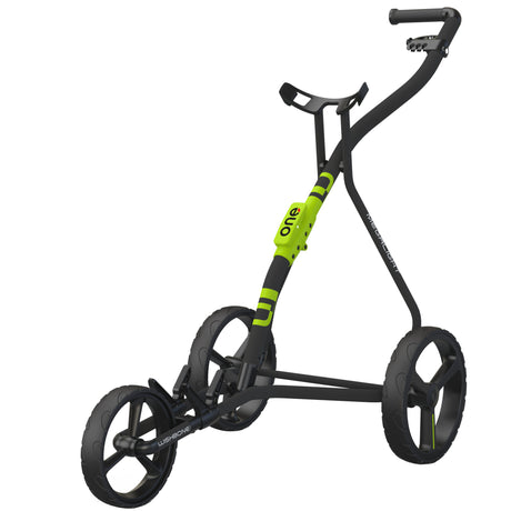 Wishbone ONE Golftrolley, Schwarz / Grün - Golflaedchen.de