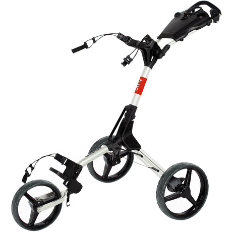 Wishbone TWO Golftrolley, Weiß / Rot - Golflaedchen.de