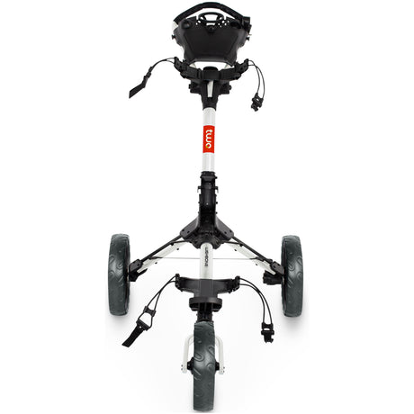 Wishbone TWO Golftrolley, Weiß / Rot - Golflaedchen.de