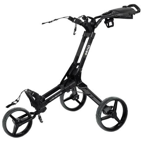 Wishbone THREE Golftrolley, Schwarz / Weiß - Golflaedchen.de