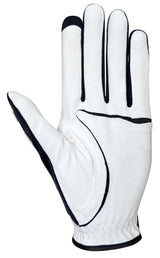 ZOOM Weather Golfhandschuh, Weiß / Schwarz / Rot, Herren - Links getragen - Golflaedchen.de