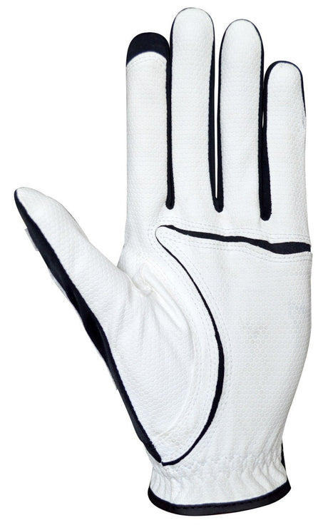 ZOOM Weather Golfhandschuh, Weiß / Schwarz / Rot, Herren - Links getragen - Golflaedchen.de