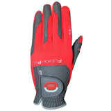 ZOOM Weather Golfhandschuh, Grau / Rot, Herren - Links getragen - Golflaedchen.de