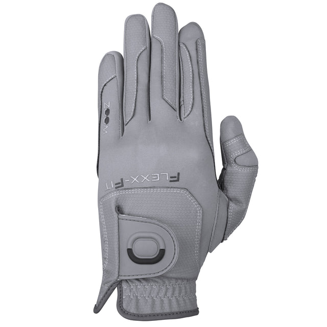 ZOOM Weather Style Golfhandschuh, Grau, Herren - Links getragen - Golflaedchen.de