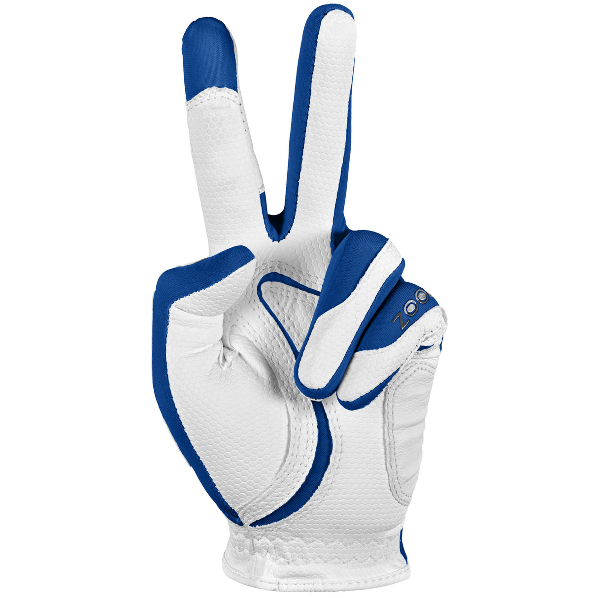 ZOOM Weather Style Golfhandschuh, Herren - Links getragen Royal / White - Golflaedchen.de