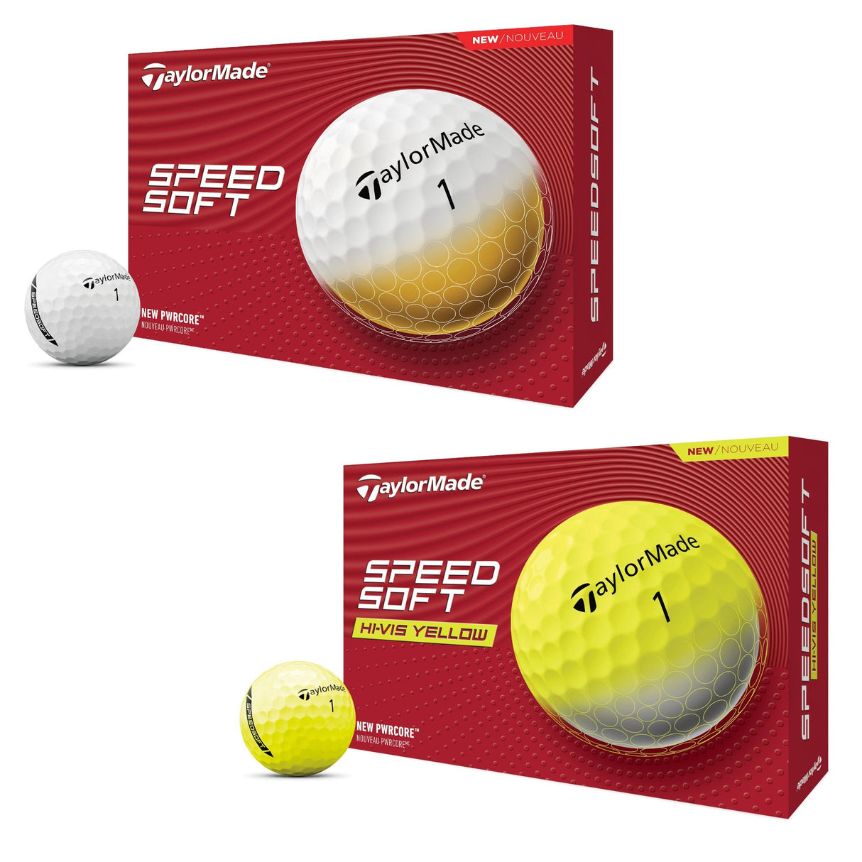 Taylor Made SpeedSoft Golfbälle, 12 Stück - Golflaedchen.de