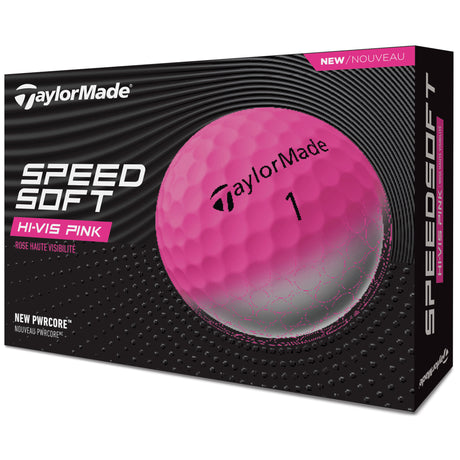 TaylorMade SpeedSoft Golfbälle, Pink, 12 Stück - Golflaedchen.de