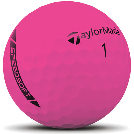 TaylorMade SpeedSoft Golfbälle, Pink, 12 Stück - Golflaedchen.de